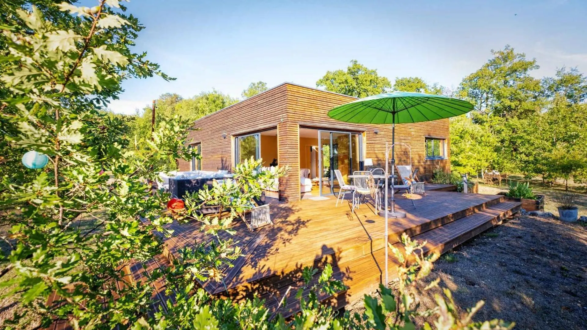 Tatil Evi L'Ecrin De Bois - Maison D'Architecte Avec Spa Sur Un Grand Terrain Arbore Cahuzac-sur-Vère
